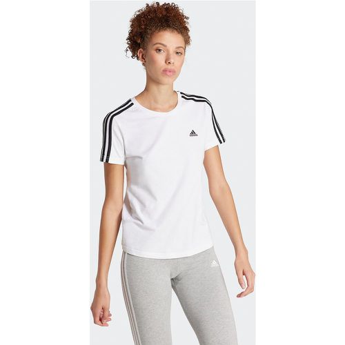 Loungewear Essentials Slim 3-Stripes T-Shirt in Cotton - ADIDAS SPORTSWEAR - Modalova