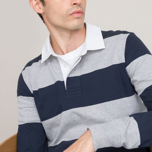 Long Sleeve Polo Shirt in Organic Cotton Jersey - LA REDOUTE COLLECTIONS - Modalova