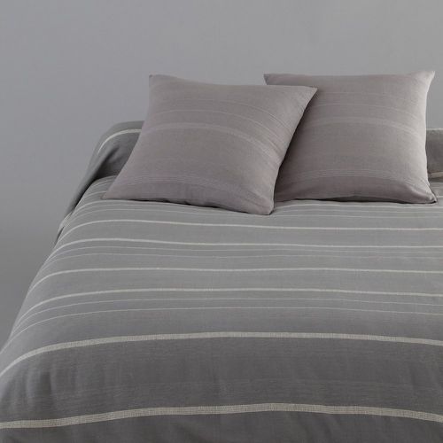 Nedo Striped Fringed 100% Cotton Bedspread - LA REDOUTE INTERIEURS - Modalova