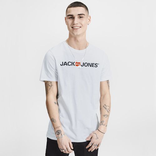 Printed Short-Sleeved Crew Neck T-Shirt - jack & jones - Modalova