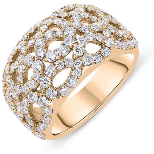 Ct Rose Gold 1.78ct Diamond Swirl Dress Ring - C W Sellors Diamond Jewellery - Modalova