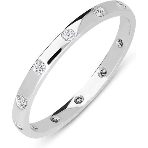 Ct White Gold 0.13ct Diamond Wedding Eternity Ring - C W Sellors Diamond Jewellery - Modalova