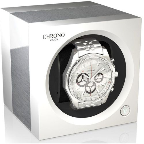 One Watch Winder Bluetooth Aluminium White Silk - Chronovision - Modalova