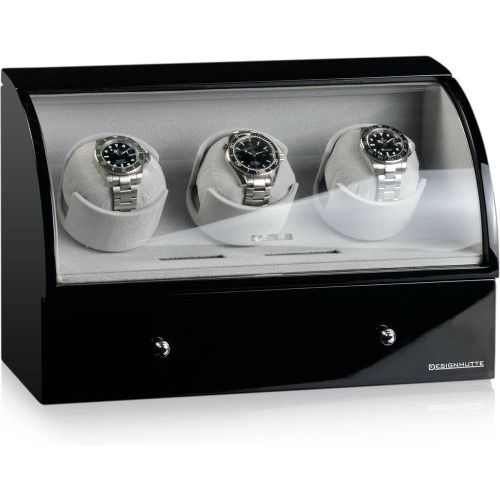 Watch Winder Basel 3 Black - Designhuette - Modalova