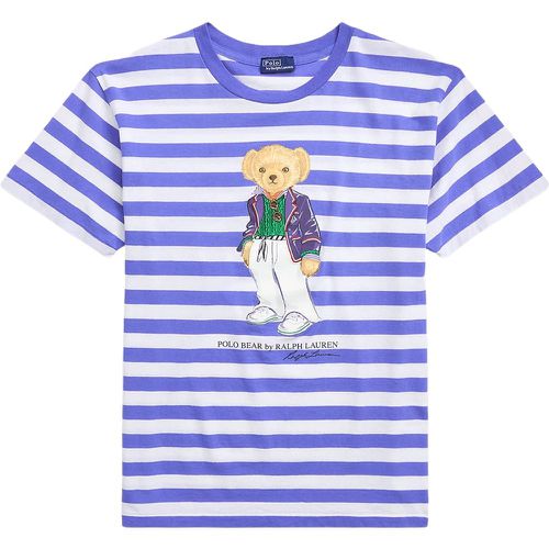 T-shirt Polo Bear in cotone a righe - Polo Ralph Lauren - Modalova