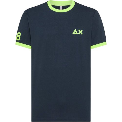 SUN 68 T-shirt con logo fluo - SUN 68 - Modalova