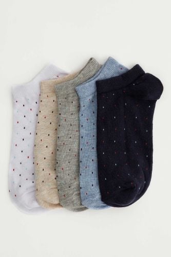 Pack Patterned Footie Socks - DeFacto - Modalova