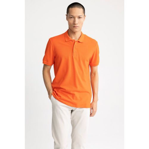 Regular Fit Polo T-Shirt - Red - DeFacto - Modalova