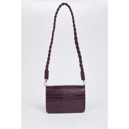 Faux Leather Shoulder Bag - Purple - DeFacto - Modalova