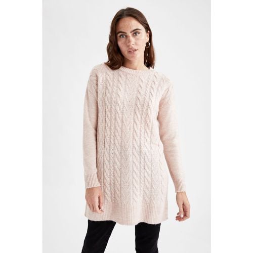 Relax Fit Long Sleeve Knitted Tunic - DeFacto - Modalova