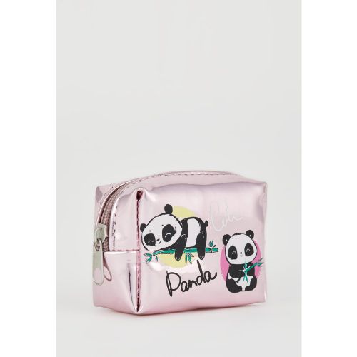Panda Printed Coin Purse - Pink - DeFacto - Modalova