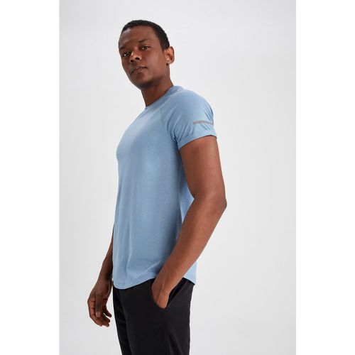 Long Muscle Fit Short Sleeve T-Shirt - DeFacto - Modalova
