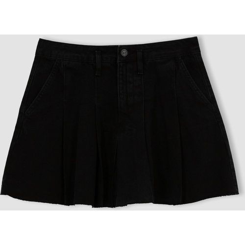 A Line Skirt - Black - DeFacto - Modalova