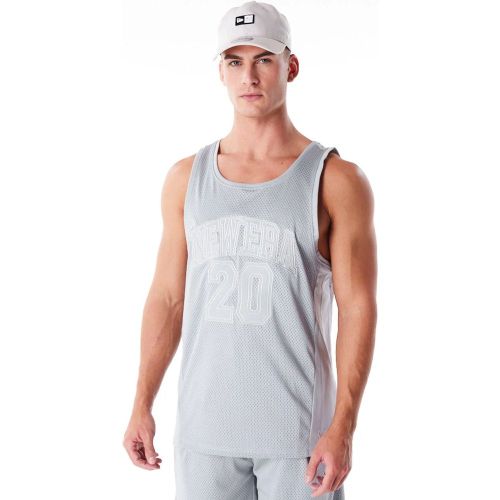 New Era Grey Mesh Tank Top unisex - New Era Cap - Modalova