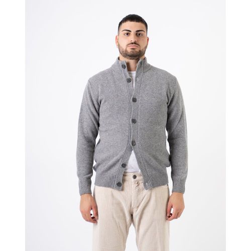 Cardigan Bottoni Lana Grigio - RETOIS - Modalova