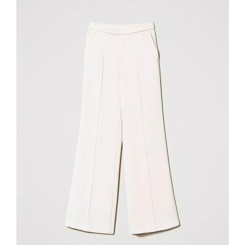Pantaloni wide leg Bianco - TWINSET - Modalova