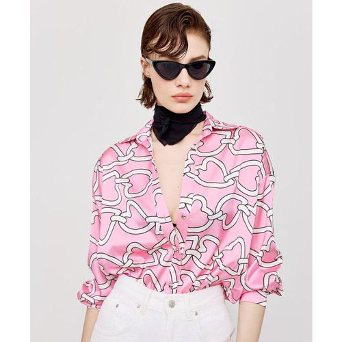 Camicia con stampa cuori rosa - Access - Modalova