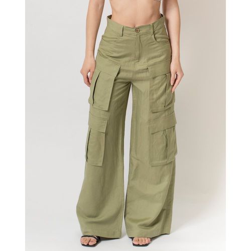 Pantalone Cargo Verde - MEIMEIJ - Modalova