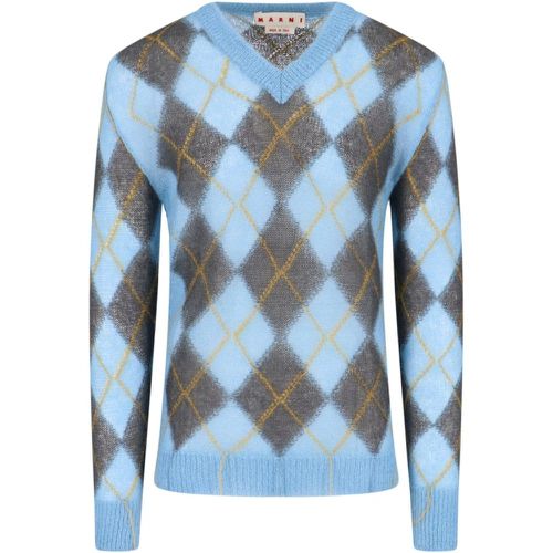 Maglione check - Marni - Modalova