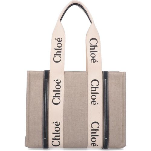 Borsa tote media "Woody" - Chloé - Modalova