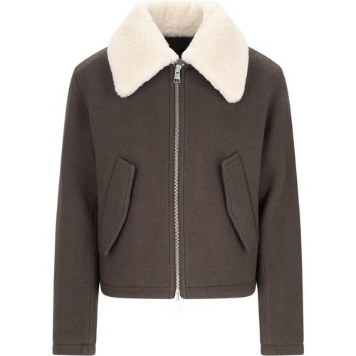 Giacca bomber in shearling - AMI - Modalova