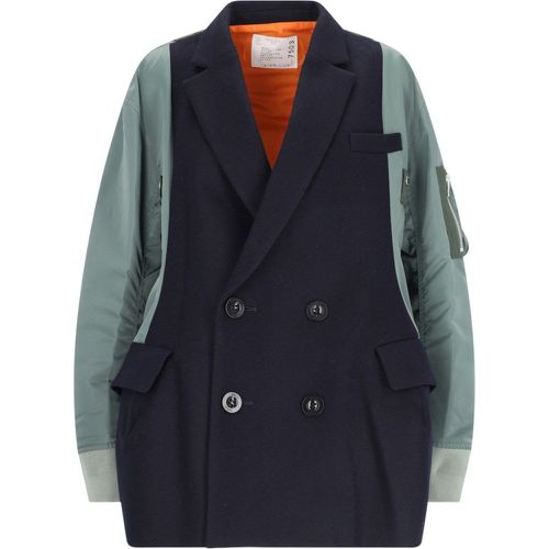 Blazer doppiopetto ibrido - Sacai - Modalova