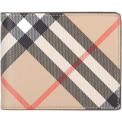 Portafoglio bifold "Check" - Burberry - Modalova