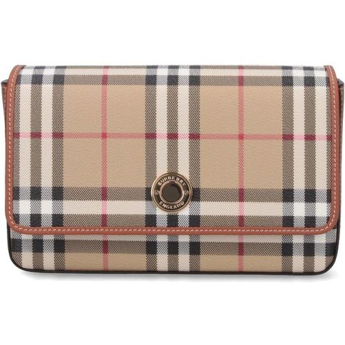 Borsa a spalla Check - Burberry - Modalova