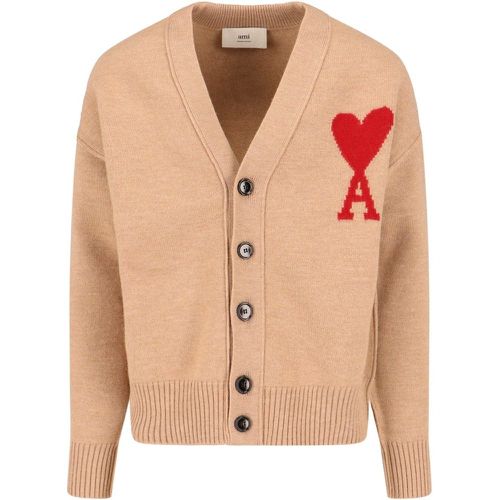 Cardigan scollo a V "Ami de Coeur" - AMI - Modalova