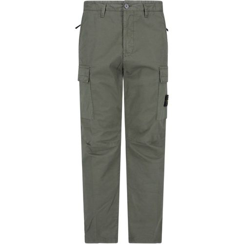 Pantaloni cargo logo - Stone Island - Modalova