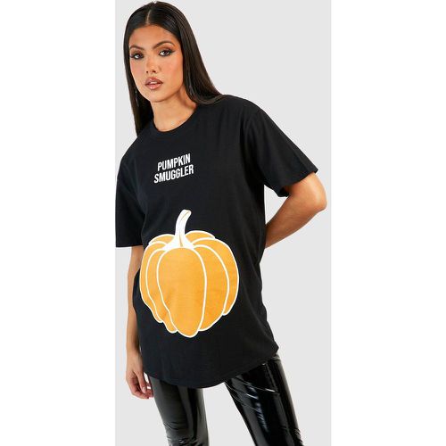 Camiseta Premamá De Halloween Con Estampado Pumpkin Smuggler - boohoo - Modalova