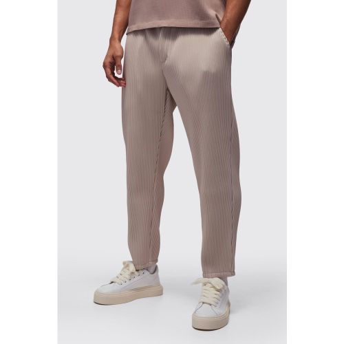 Pantaloni Cargo Slim Fit in nylon a effetto stropicciato - boohoo - Modalova