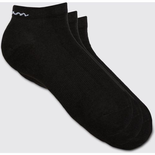 Pack De 3 Pares De Calcetines Deportivos Con Firma Man - boohoo - Modalova