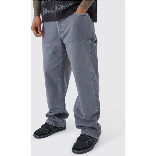 Pantalón Holgado Estilo Carpintero Sobreteñido - boohoo - Modalova