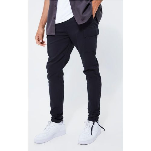 Pantaloni Cargo Tall Skinny Fit con vita elasticizzata - boohoo - Modalova
