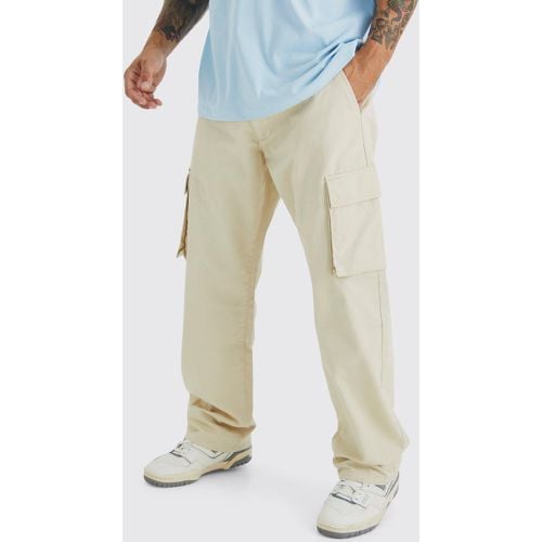 Pantalón Cargo Holgado Con Cintura Fija - boohoo - Modalova