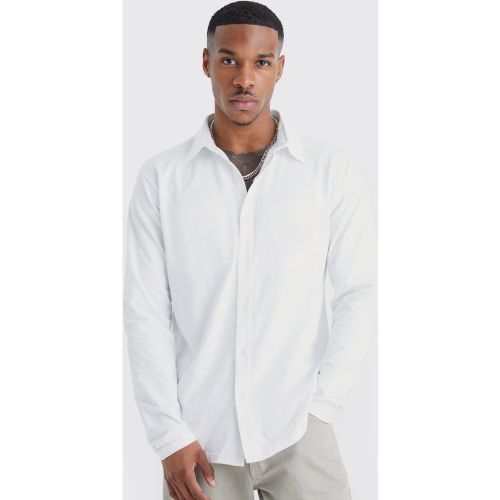 Camisa De Manga Larga Y Tela Jersey - boohoo - Modalova