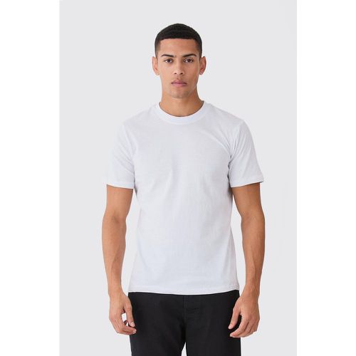 Camiseta Básica Ajustada Con Cuello De Caja - boohoo - Modalova