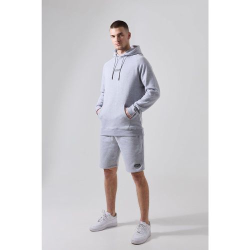 Conjunto Tall Man Active De Gimnasio Con Pantalón Corto Y Sudadera Con Capucha - boohoo - Modalova