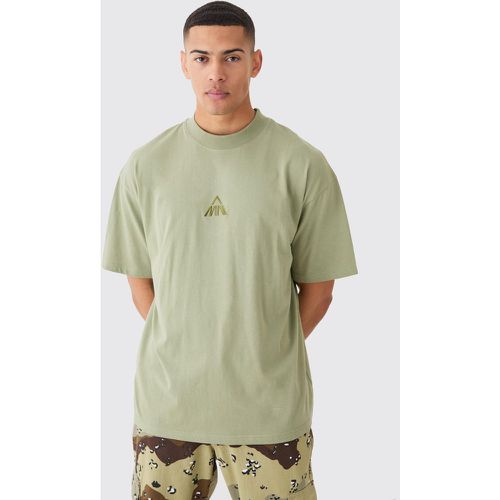 T-shirt oversize Man con girocollo esteso - boohoo - Modalova