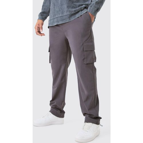 Pantalón Plus Pitillo Cargo Elástico Ligero - boohoo - Modalova