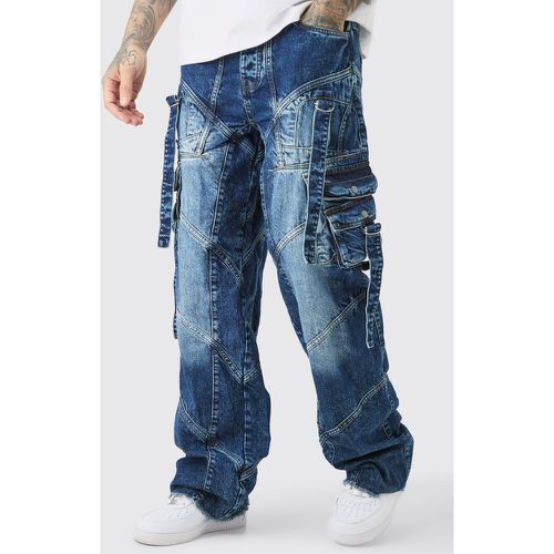 Jeans Tall extra comodi con fascette rigide e fibbia - boohoo - Modalova