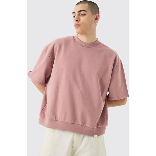 Sudadera Oversize Recta Gruesa De Manga Corta - boohoo - Modalova