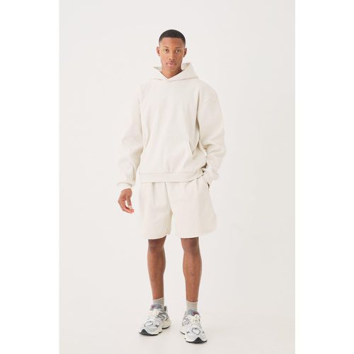 Tuta sportiva corta oversize squadrata pesante a coste - boohoo - Modalova