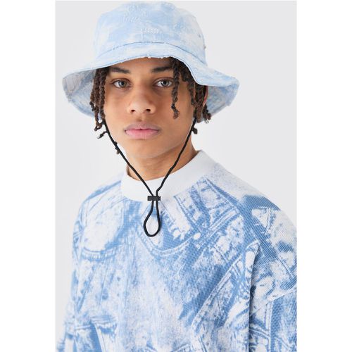 Printed Tie Dye Boonie Hat In Blue - boohoo - Modalova