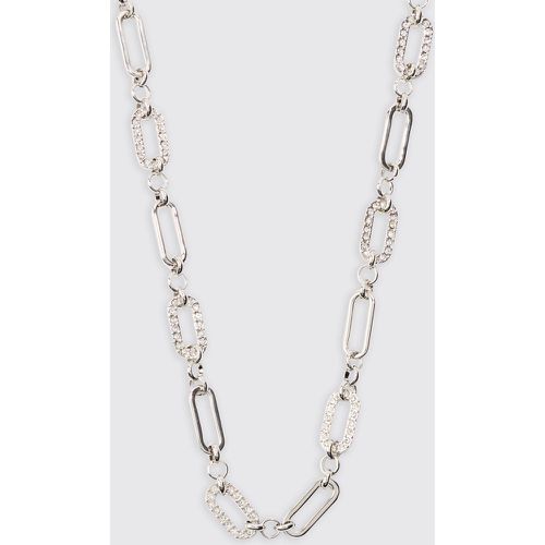 Collana a catena ad anelli in argento - boohoo - Modalova