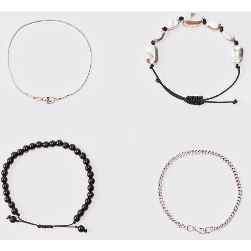 Pack Bead And Chain Bracelets - boohoo - Modalova