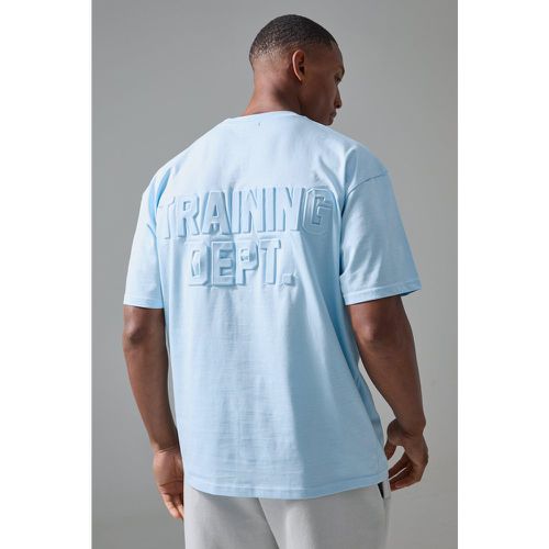 T-shirt oversize Man Acitve Training Dept con incisioni - boohoo - Modalova