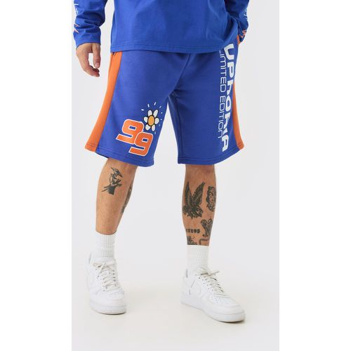 Euphoria Graphic Long Length Basketball Shorts - boohoo - Modalova