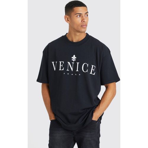 T-shirt oversize Venice, Nero - boohoo - Modalova